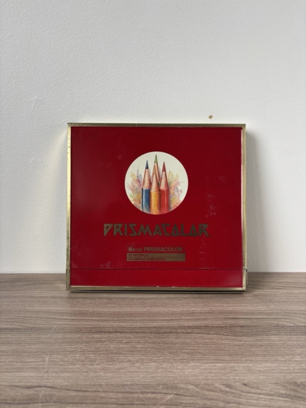 Prismacolor Canada Berol Metal box 60 Colored Pencils *VINTAGE* Complete❤️